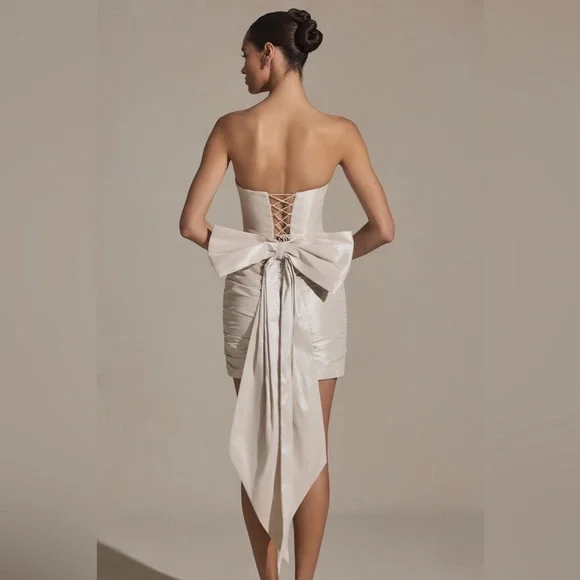 white maxi wedding dress Afterparty Elegance Maxi Dress Off White